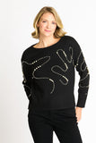 Pearl Swirl Crewneck Sweater